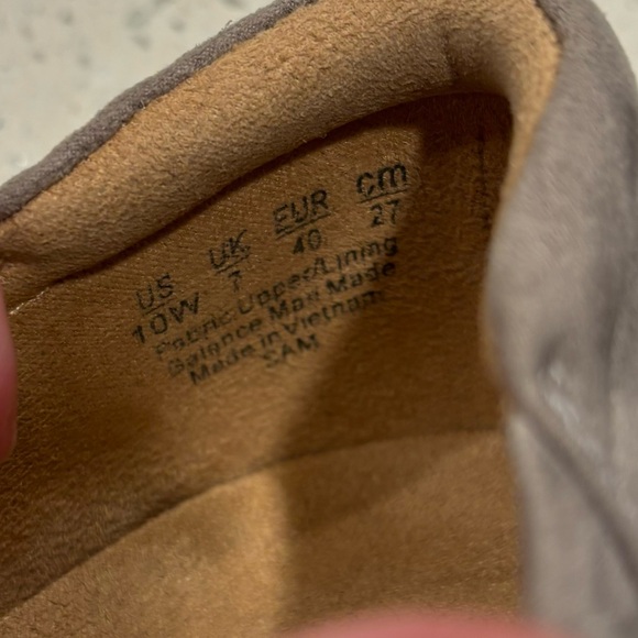 Naturalizer Womens Susan Leather Slip On Wedge Heels Gray Size 10 Medium - Picture 8 of 11